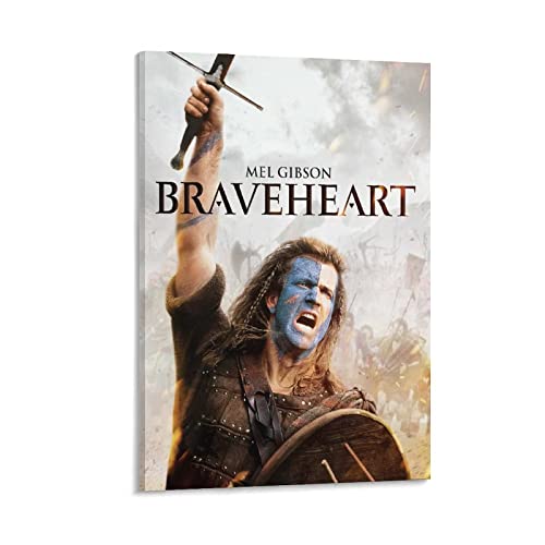Affiche Braveheart 50x70cm, impression sur toile cinéma sans cadre pour salon