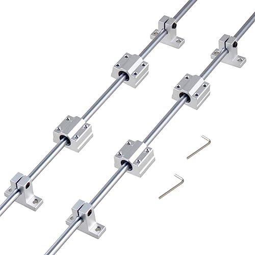 GooEquip 2 pezzi albero lineare Ø 20 mm 1000 mm