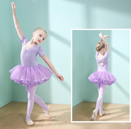 Image of VINICUNCA Girls Sparkle Rhinestone Tights Ultra-Soft Footed Dance Stockings Cospaly Accessories