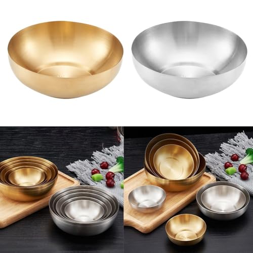Platos para servir hechos de acero inoxidable, ideales para uso doméstico, fiestas de barbacoa y puestos de comida (2)