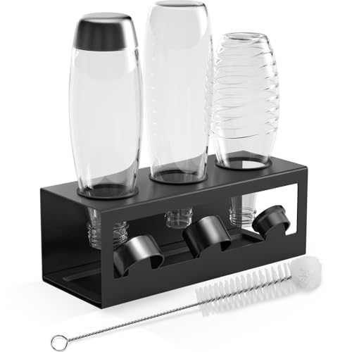 HOMMAND Flaschenhalter für SodaStream Crystal und Emil Flaschen, Edelstahl...