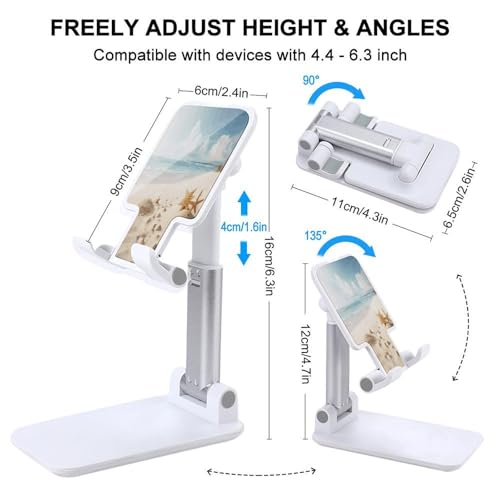 Support de téléphone pliable plage réglable pour bureau iPhone Android - 2