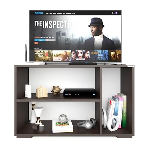 Image of ESTANTERIA Tv Cabinet for Living Room Engineered Wood TV Entertainment Unit Set Top Box Tv Stand Table /TV Cabinet with Shelves for Books & Dcor Display Unit Bed Living Room Upto 55 Inches - DIY