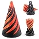Spirals Cone Fidget Toy, 3D Gedruckte Spiral Cone Fidget Toy, The Impossible Cone, Mini Vortex Thread Illusion, Combination Rotating Pyramid Statue for Desktop Decoration