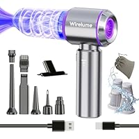 Wirelume Handstaubsauger akku Auto kabellos 4 in 1 autostaubsauger Mini klein 22,000 Pa Starke Zyklon-Saugleistung Stark 3-Gang tragbar wiederaufladbar leicht für Tierhaare, Fahrzeuge