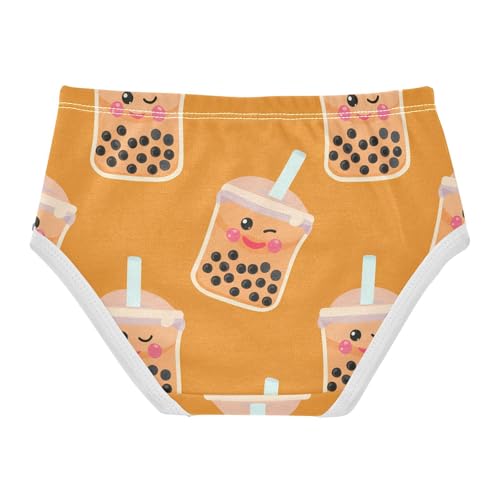 Kawaii Bubble Tea Cartoon Toddler Girls's Underwear 2T 202c11212