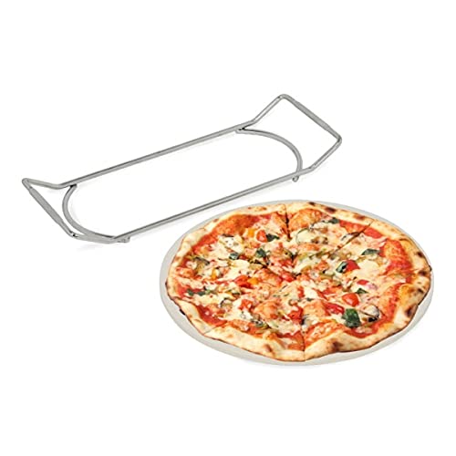 Boomex Pizzastein 30 cm und Halterung für Grill 57646