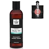 Jax of London Perfume Inspired Body Oil 200ml – 100% Natural Ingredients – Vegan – Moisturising Oil for Skin Hair & Massage – Helps Improve Appearance of Stretch Marks – Inspired by Black Opium