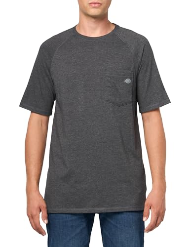 T-Shirt rafraîchissant Dickies pour homme avec poche noir chiné taille S