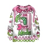 🎄【Material】: Dieses Weihnachts Pullover für Damen aus hochwertigem, hautfreundlichem Baumwollmischgewebe fühlt sich nicht nur weich an, sondern hat auch gute thermische Eigenschaften, sodass Sie sich selbst in einer etwas kühlen Weihnachtsnacht warm und wohl fühlen. Der Stoff ist gut luftdurchlässig und bleibt lange trocken.
