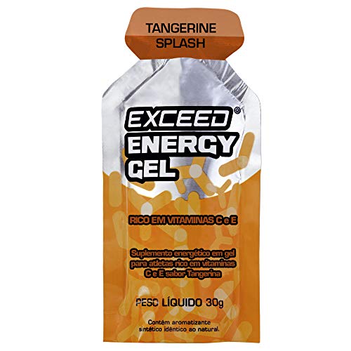 Gel Energético Exceed Energygel Tangerine Splash display c/ 10 saches
