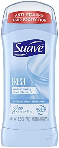 Suave Antiperspirant Deodorant 24-hour Odor and Wetness Protection Shower Fresh Deodorant for Women 2.6 oz, Package may vary