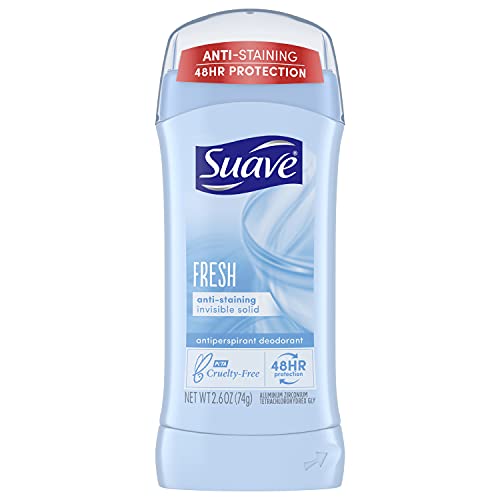 Suave Antiperspirant Deodorant 24-hour Odor and Wetness Protection Shower Fresh Deodorant for Women 2.6 oz, Package may vary