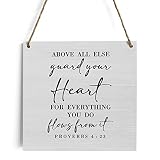 Rustic Christian Gifts for Women Religious Wood Sign Home Farmhouse Wall Hanging Decor Inspirational