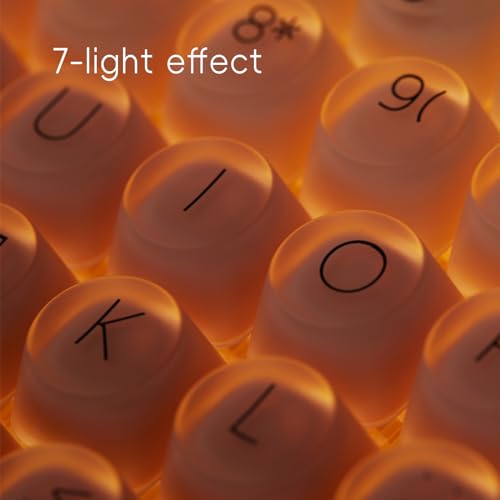LOFREE DOT Foundation Mechanical Keyboard, 75% Rechargeable Hot-swappable Keyboards with 3 Types Connection for Windows, Mac OS/Pink GATERON Baby Racoon Switches - Image 5