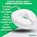 Essential Medical Supply Foam Padded Toilet Seat Cushion Riser - 4