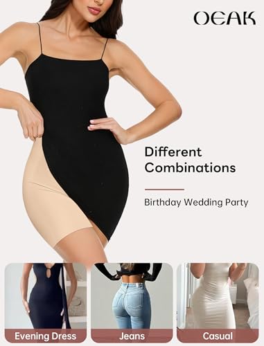 image for OEAK Tummy Control Shapewear for Women Seamless Girdle High Waisted Bo