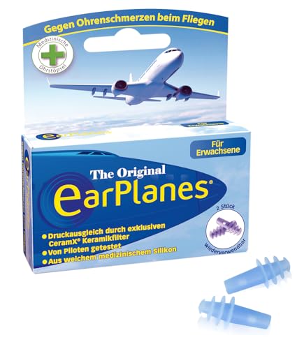 EarPlanes Erwachsene – Ohrstöpsel zum Druckausgleich