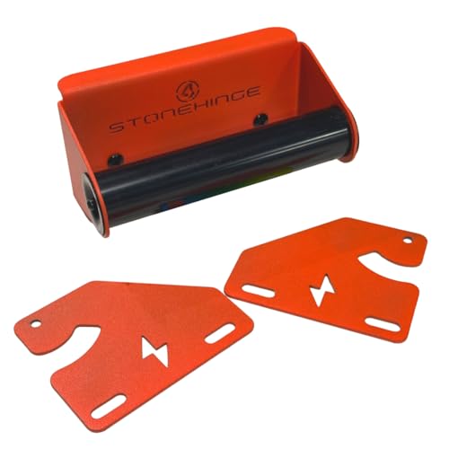 Stone Hinge The Original Hinge & Handle Kit for Blackstone Griddles (28 36 & 44) | Converts Hard Cover into Hinged Lid | No Drilling Required | Heavy-Duty Powder-Coated Steel | Patent Pending