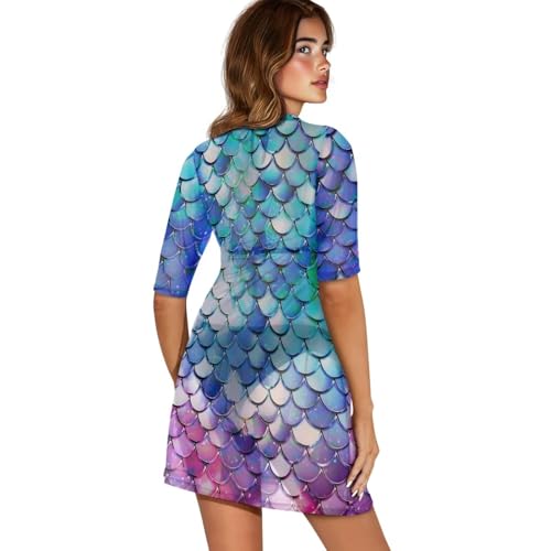 Women's Beach Coverups Swimsuit Bikini Cover Ups See Through Sheer Mesh Dress Short Sleeve Summer T-Shirt Tops2