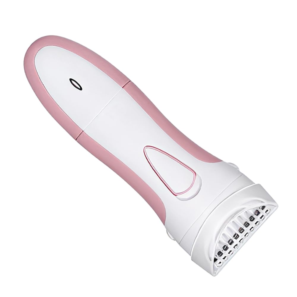 Electric Lady Shaver, Dual Blade Rechargeable, Wet & Dry Operation, White and Pink, for Body Hair Removal