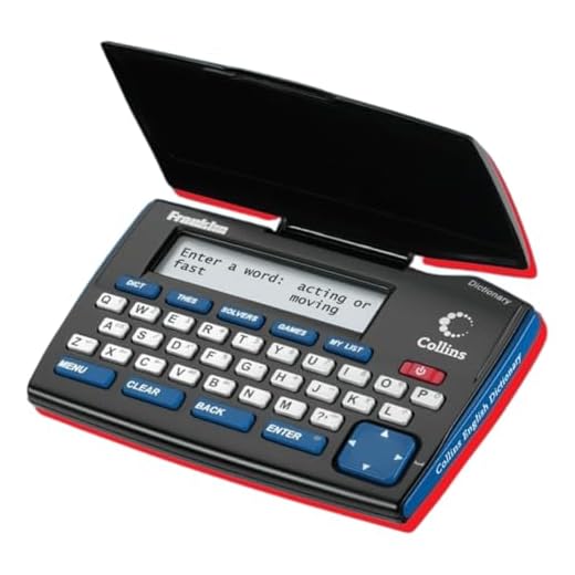 Franklin Collins English Digital Dictionary Express Edition - Electronic Dictionary, Your Language Companion with Thesaurus, Games & Converters - Dictionary with Synonyms and Antonyms