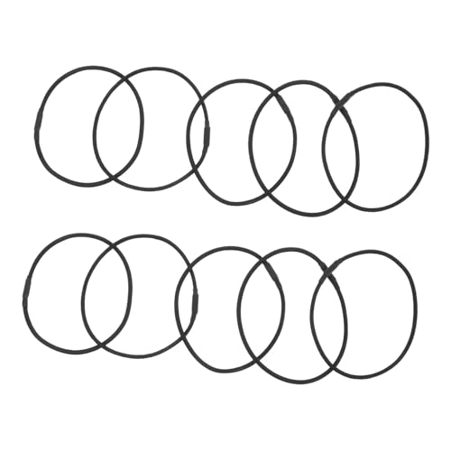 DECHOUS 10pcs Microphone Shock Mount Replacement Rubber Bands Sturdy Elastic Holder for Desk Mic Stand Noise Reduction Vibration Dampening for Audio Recording