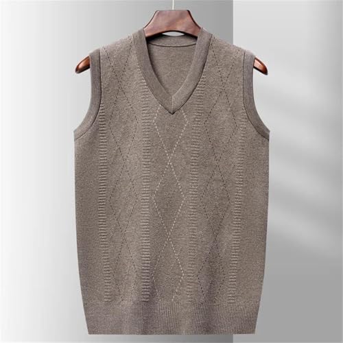Men Clothes Winter Daily Casual Vest Pullover V-Neck Collar Sleeveless Knitted Sweater Men2