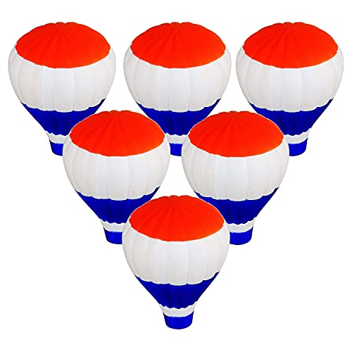 Tom David Lewis Stress Relief Toys - Hot Air Balloon Shaped Stress Relief Toy - Stress Ball for Office, Home, School, Gym (Set of 6)