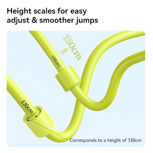 JOINROPE Kids Jump Rope for Children-Adjustable Speed Skipping Rope with Dual Bearings, Segmented Anti-Tangle Cord, Silicone Handles, Indoor Outdoor Fitness Toy for Boys & Girls (Purple)