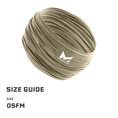 Image of MISSION Multi-Use Neck Gaiter Face Mask for Ski & Outdoors, UPF 50, Breathable Lightweight Fabric