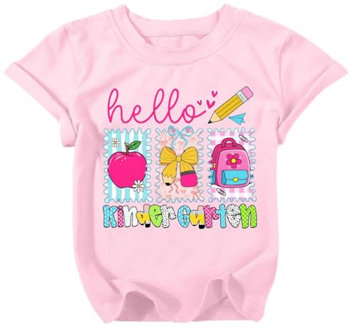 FRIZTY First Day of Kindergarten Shirts for Girls Boys Watch Out Kindergarten Here I Come Shirt Kids Back to School Gift Tee