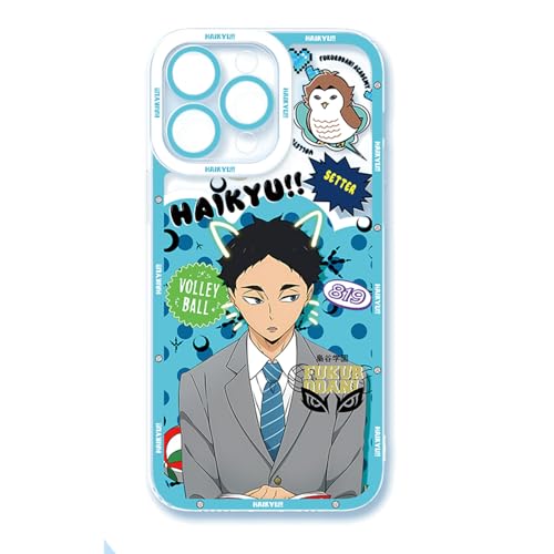 ハイキュー スマホケース iPhone15 プロマックス対応 アニメキャラクター デザイン 軽量 薄型 耐衝撃 携帯カバー スマホカバー 防塵 落下防止 保護 ギフト プレゼント アイフォンケース
