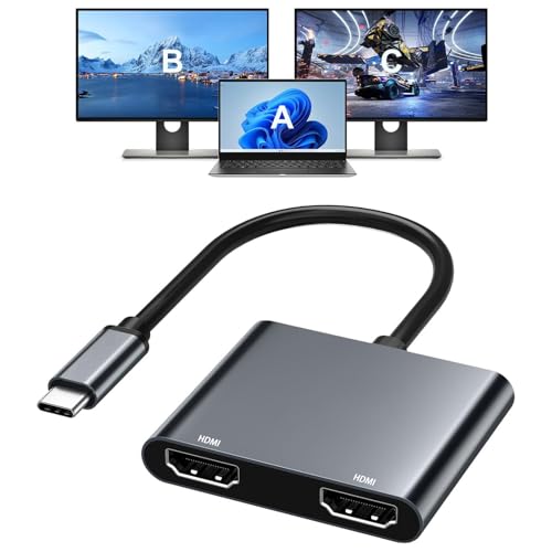 hdmi モニター　iMac Amazon.co.jp: USB C デュアル HDMI 変換アダプタ hdmi 2つ MST Dual