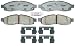 Raybestos ATD1015C Advanced Technology Ceramic Disc Brake Pad Set