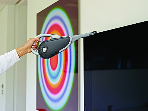 BLACK+DECKER Aspirateur de table à main sans fil, 10,8W, Technologie cyclonique, Prolongateur intégré, 7,2V, DVJ215J-QW, 500 ml, Blanc - Image 5