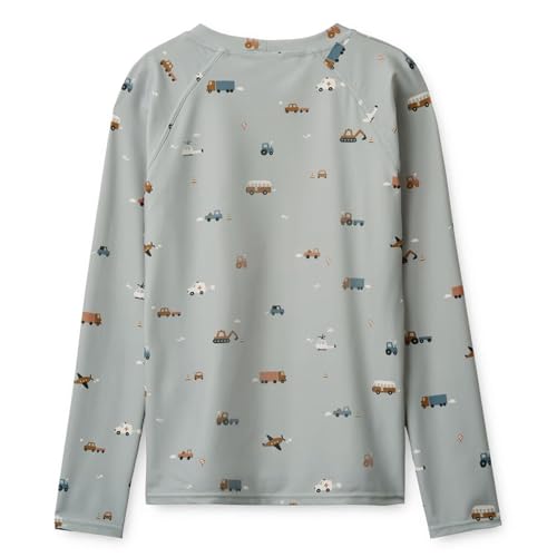 Image of Girls and Boys Long Sleeve Rash Guard Shirt Neutral Swim Shirts