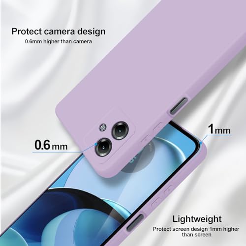 GiiYoon Case Compatible with Motorola Moto G14, Silky-Soft Touch Full-Body Protective Phone Silicone Case - Image 3