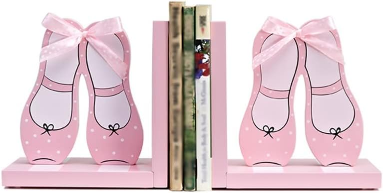 Book End Bookends Decorative Book Ends MDF Heavy Duty Children Room Bookend Reading Book End Bookshelf Decor for Bedroom School Desktop Organizer Bookends for Shelves