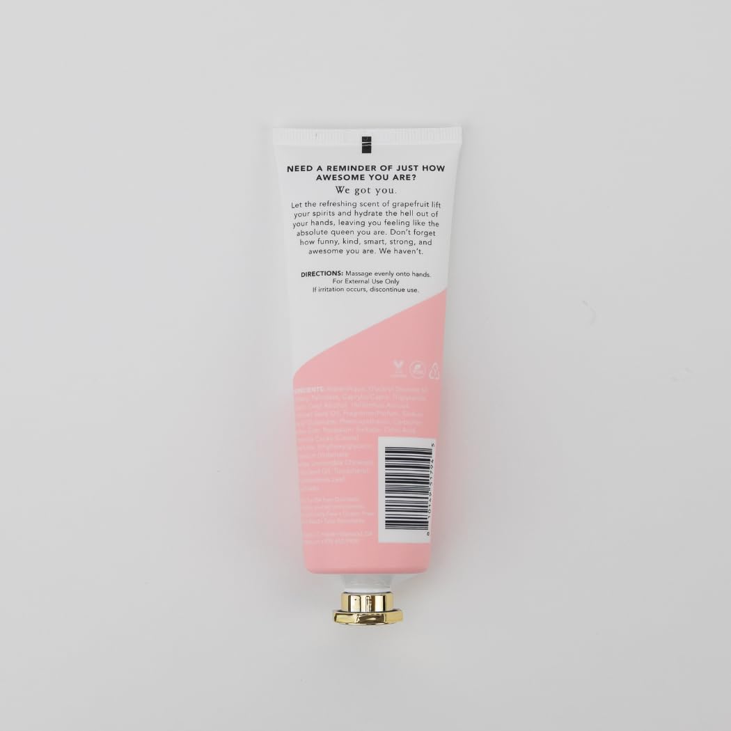 Chez Gagné Vegan Hand Cream for Dry Hands - You Are So Pretty - Grapefruit 3.4oz Non-Greasy Moisturizing Lotion - Made in California - Paraben, Sulfate & Phthalate Free - Mother's Day - Gift for Mom