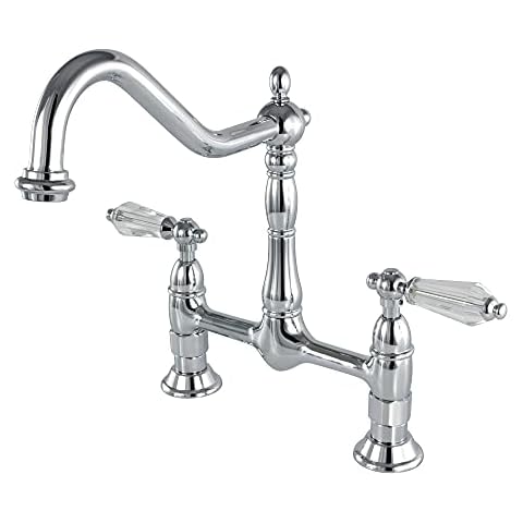 Grifo de cocina central Kingston Brass KS1171WLL, 8 pulgadas, cromado Cover