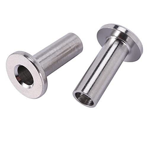 Jiaminye Steel Protector Sleeves for 1/8 inch Cable Railing, Wood Posts, DIY Balustrade T316 Marine Grade 24 Pack, Silver (172741) - Image 2