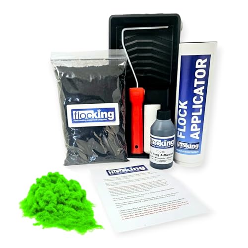Kit de flocage DIY rouleau bac finition floquée pour rénovation et loisirs créatifs