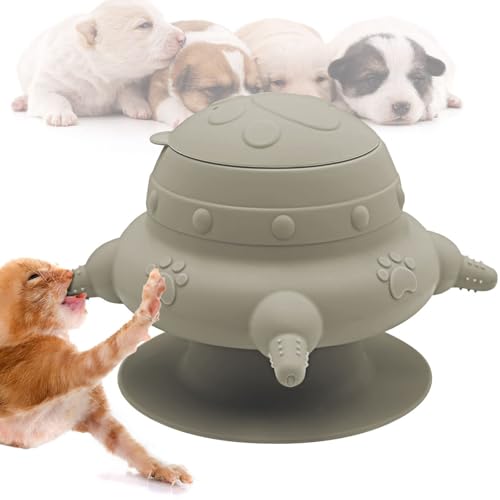 Puppy Milk Feeders for Multiple Puppies Kitten Feeding Bowl with 4 Nipples Silicone Nursing Bottle 235ml Food Water Feeding Station for Small Pets