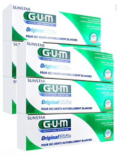 G.U.M Pasta de dientes GUM Original White - Lote de 6 x 75 ml
