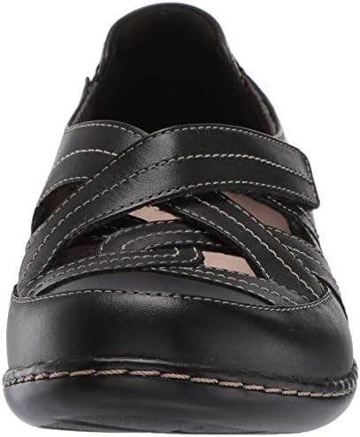 Clarks Women's Ashland Rosa Loafer, Black Leather, 95 M US | Image 1