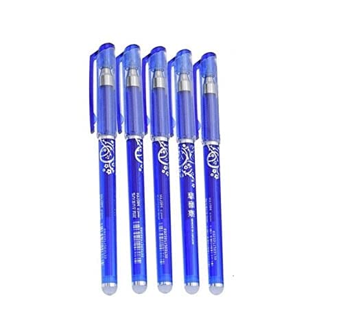 Set de 3 bolígrafos borrables con tinta azul y punta fina 0.35 mm miniatura 5