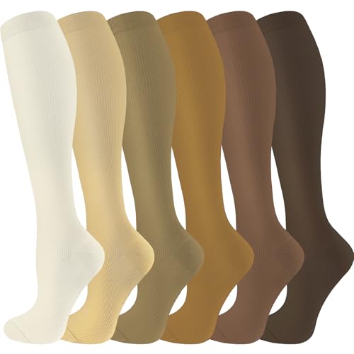 Image of bropite Compression Socks for Women &Men Circulation-Support Knee High Socks 20-30 mmhg-Best for Running,Medical,Nurse,Travel
