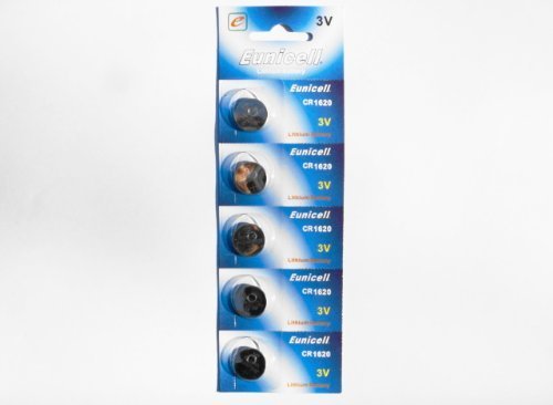 5 CR1620 Batteria al Litio Pile a Bottone Coin
