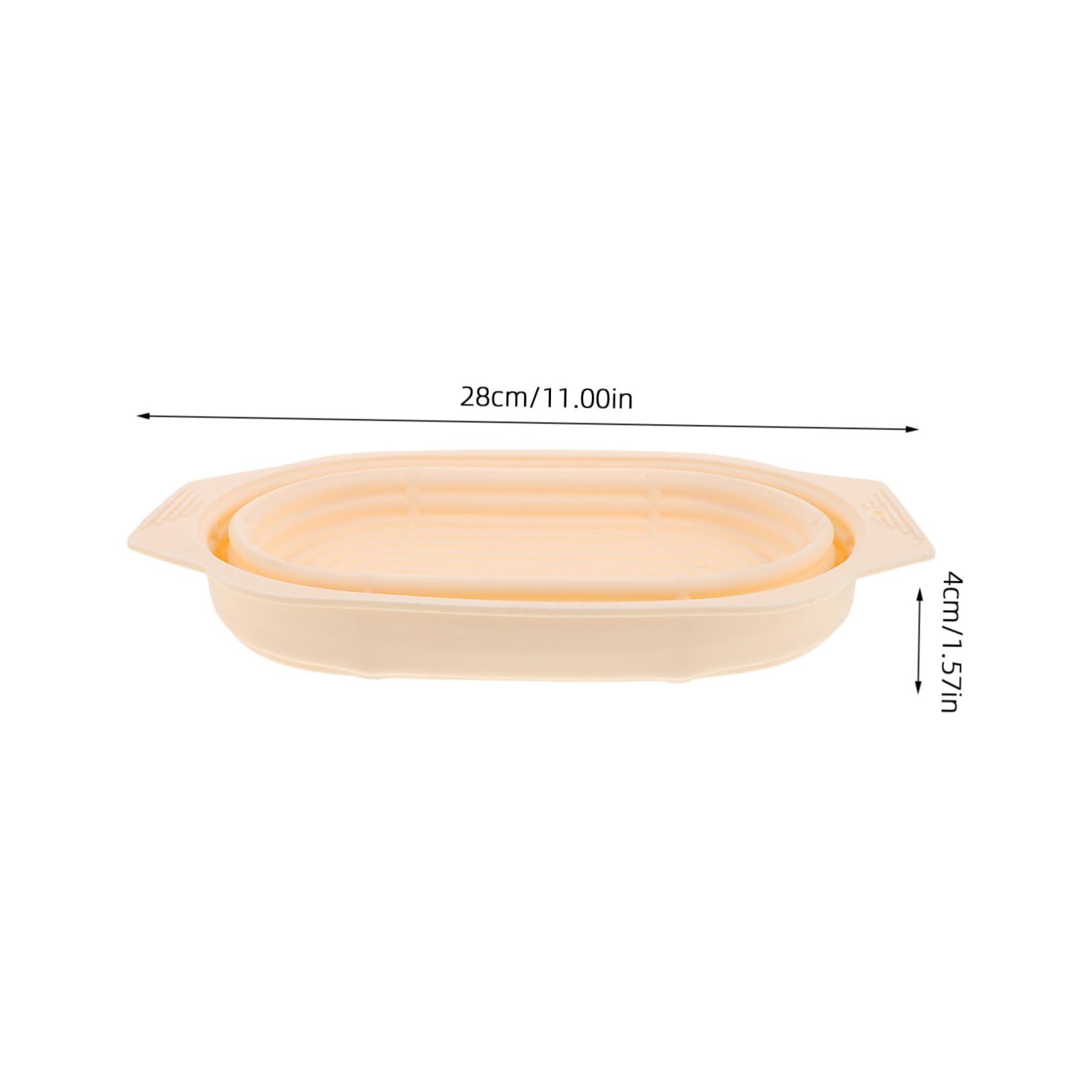 Juego de Accesorios para Hacer Pan Cesta Banneton Redonda de Silicona Antideslizante y Diseño Plegable para Fermentación y Horneado en Casa Gran Capacidad